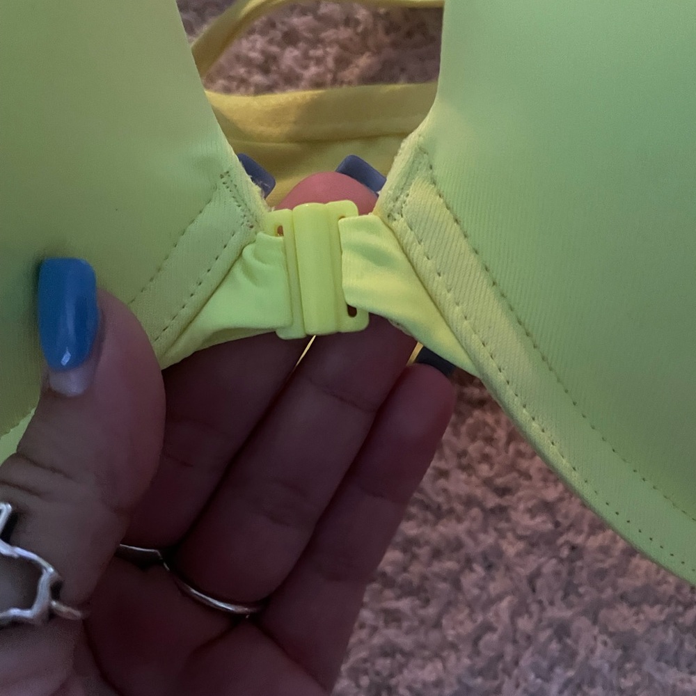 NWT: PINK neon yellow push up 36DD bra - Picture 4 of 8
